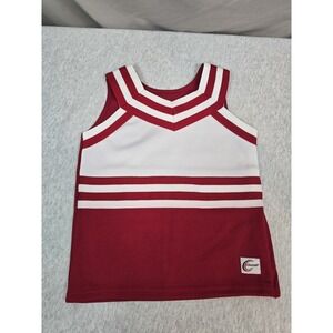 Chasse classic sweet heart shell top size Youth XS Red And White